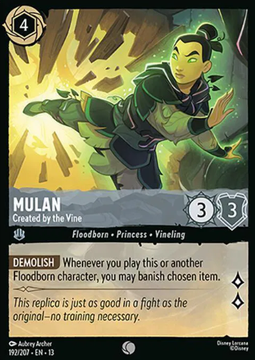 #192 Mulan - Common - Disney Lorcana Attack of the Vine