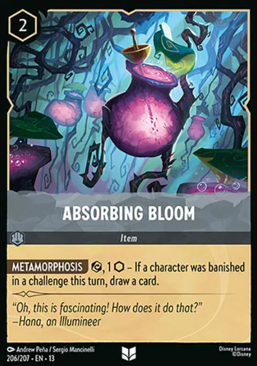 #206 Absorbing Bloom - Uncommon - Disney Lorcana Attack of the Vine