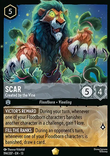 #194 Scar 3D Foil  - Legendary - Disney Lorcana Attack of the Vine