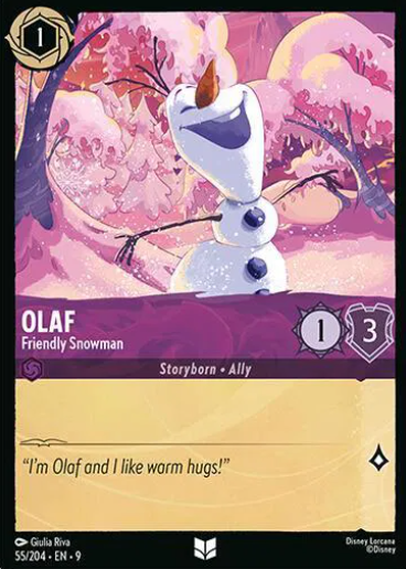 #055 Olaf - Uncommon - Disney Lorcana Fabled
