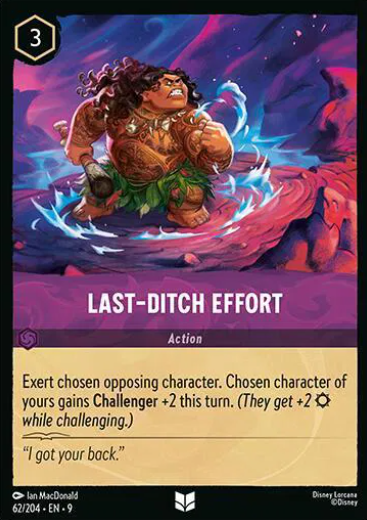 #062 Last-Ditch Effort - Uncommon - Disney Lorcana Fabled