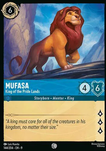 #144 Mufusa  - Common - Disney Lorcana Fabled