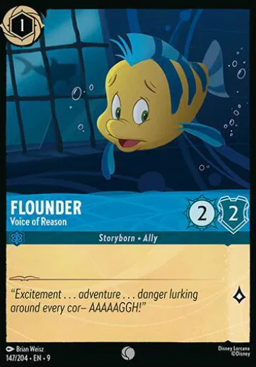 #147 Flounder - Common - Disney Lorcana Fabled