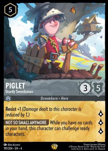 #191 Piglet - Legendary - Disney Lorcana Ursula's Return