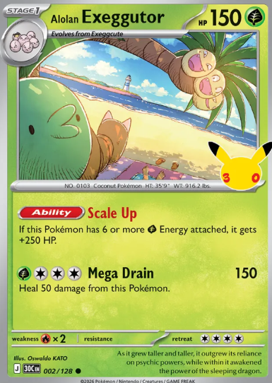 #002 Alolan Exeggcute  30th Celebrations