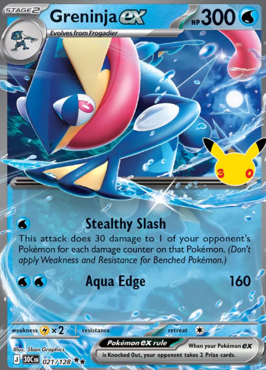 #021 Greninja EX 30th Celebrations