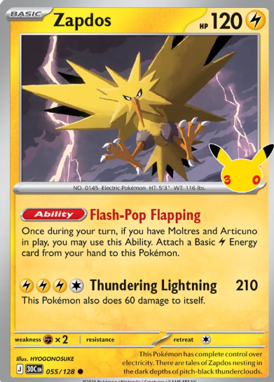 #055 Zapdos 30th Celebrations