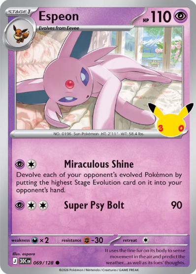 #069 Espeon 30th Celebrations