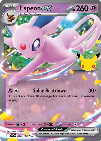 #070 Espeon EX 30th Celebrations