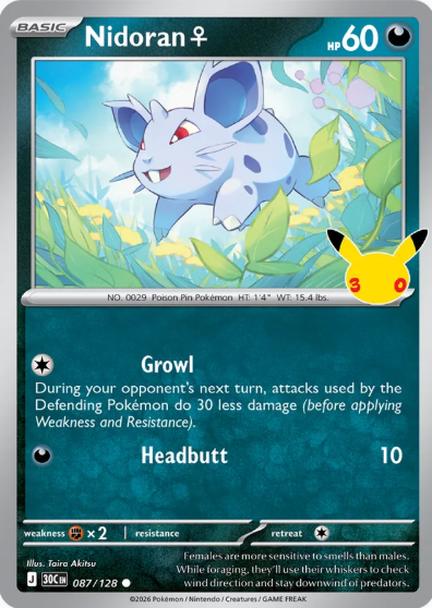 #087 Nidoran 30th Celebrations