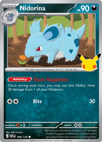 #088 Nidorina 30th Celebrations