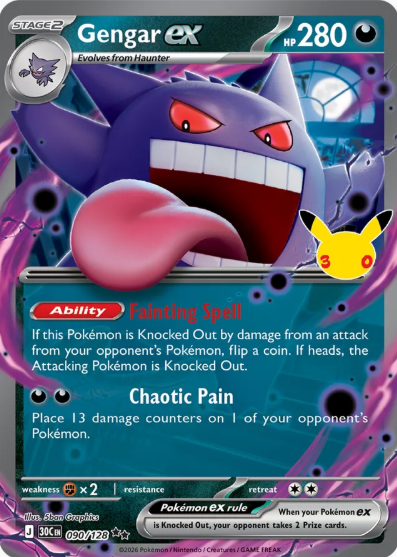 #090 Gengar EX 30th Celebrations