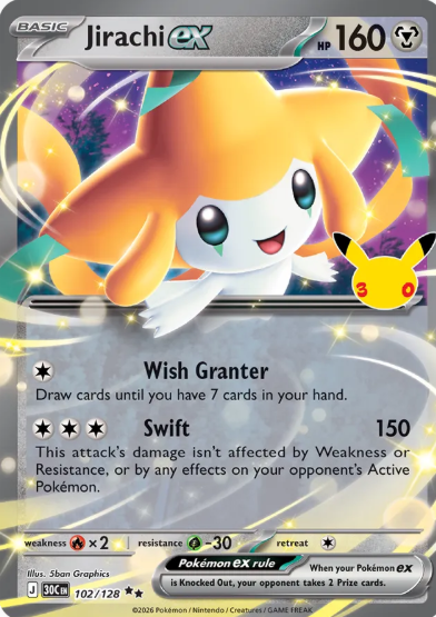 #102 Jirachi EX 30th Celebrations