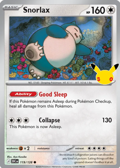 #119 Snorlax 30th Celebrations