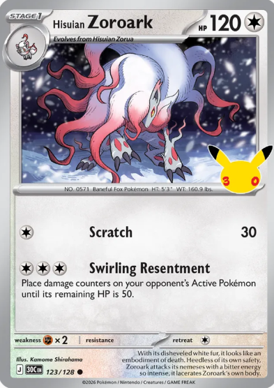 #123 Hisuian Zoroark 30th Celebrations