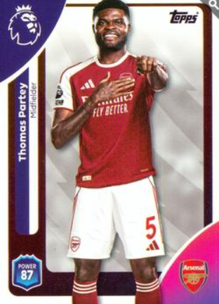 #7 Thomas Partey Arsenal (Yellow Parallel)