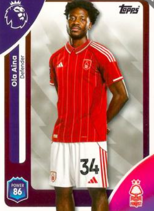 #238 Ola Aina Nottingham Forest (Blue Parallel)