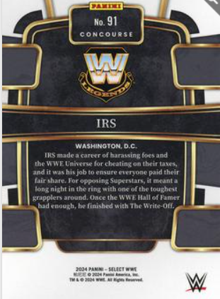 #091 IRS Base Silver WWE Select 24