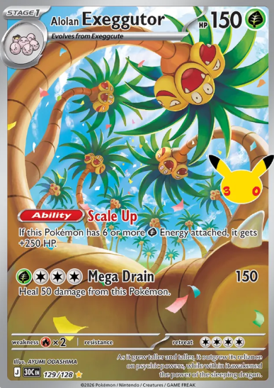 #128 Alolan Exeggutor 30th Celebrations