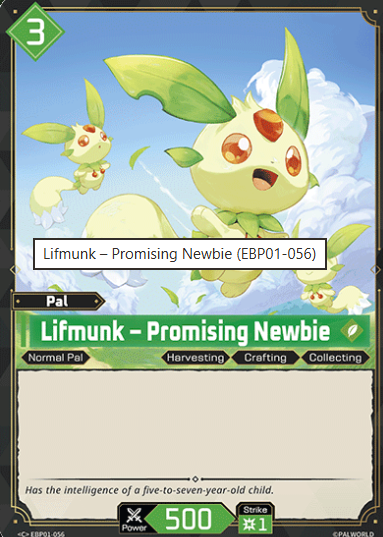 #056 Lifmunk - Promising Newbie -Dawn of Palpagos EBP01
