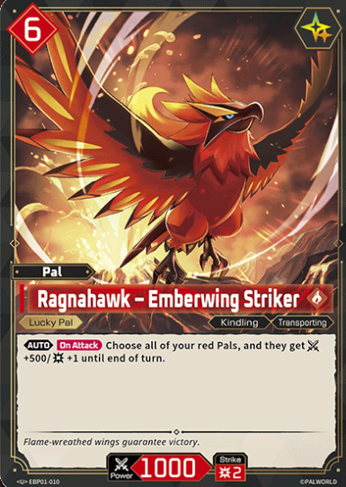#010 Ragnahawk - Emberwing Striker -Dawn of Palpagos EBP01