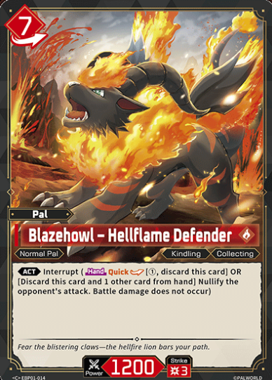 #014 Blazehowl - Hellflame Defender -Dawn of Palpagos EBP01