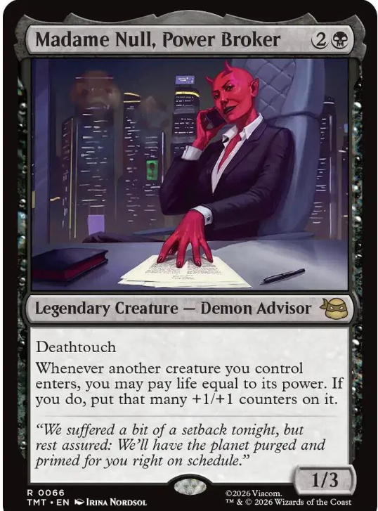 #0066 Madame Null, Power Broker - Magic: The Gathering TMNT