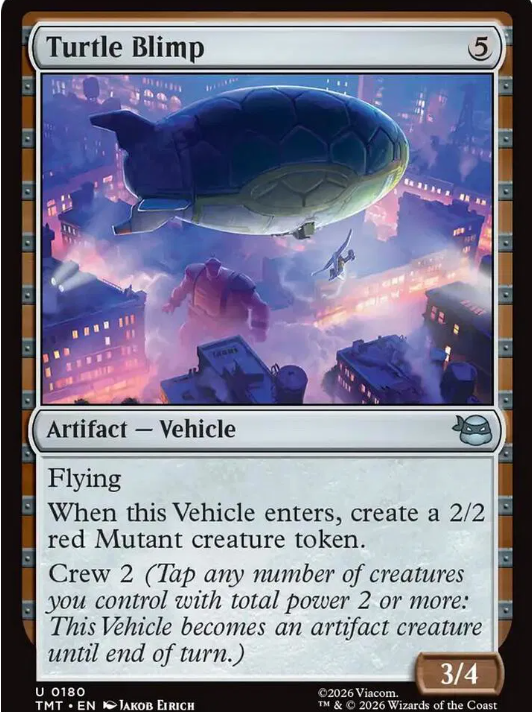 #0180 Turtle Blimp - Magic: The Gathering TMNT