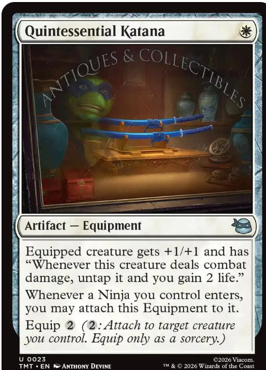 #0023 Quintessential Katana - Magic: The Gathering TMNT