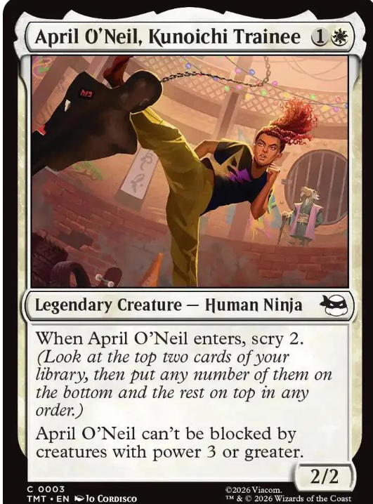#0003 April O'Neil, Kunoichi Trainee - Magic: The Gathering TMNT