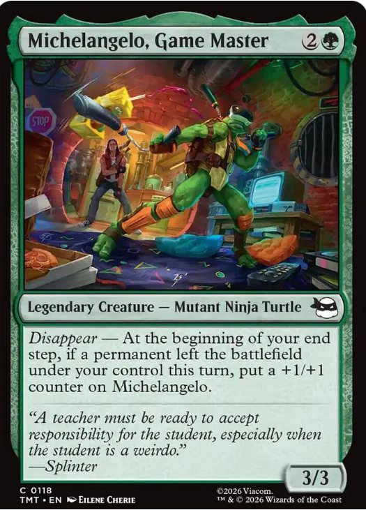#0118 Michelangelo, Game Master - Magic: The Gathering TMNT