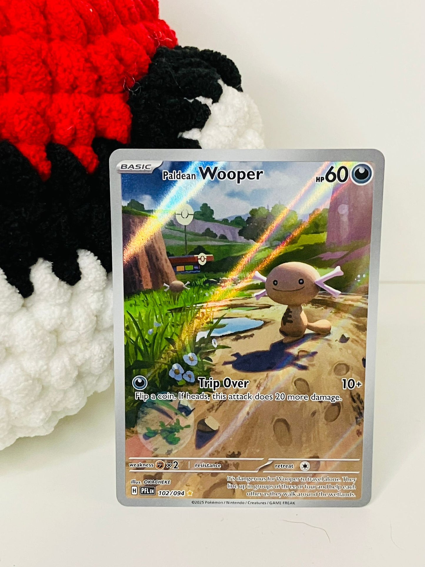 Paldean Wooper #102 Mega Evolutions Phantasmal Flames  Mint Pack Fresh