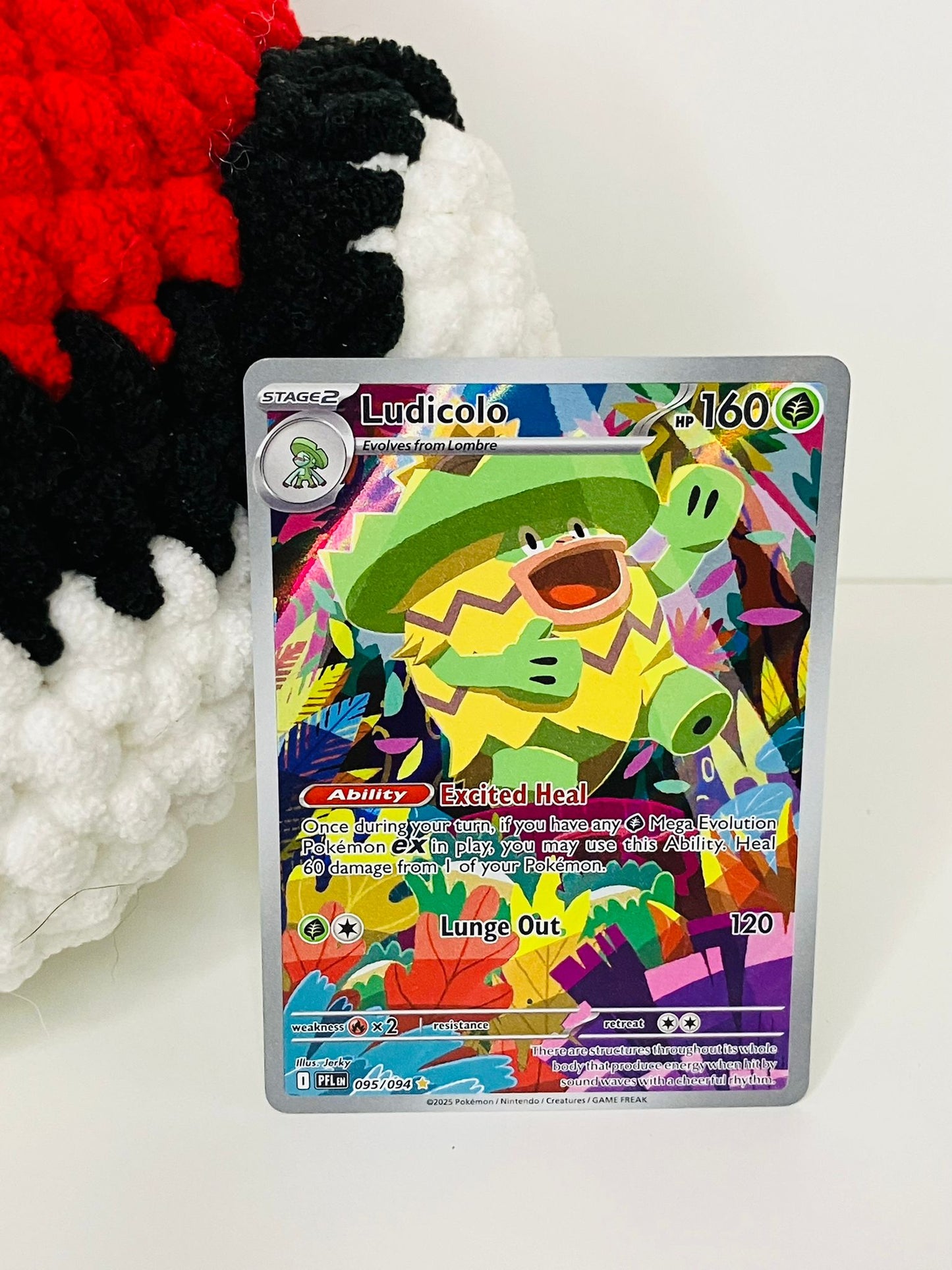 Ludicolo #95 Mega Evolutions Phantasmal Flames  Mint Pack Fresh
