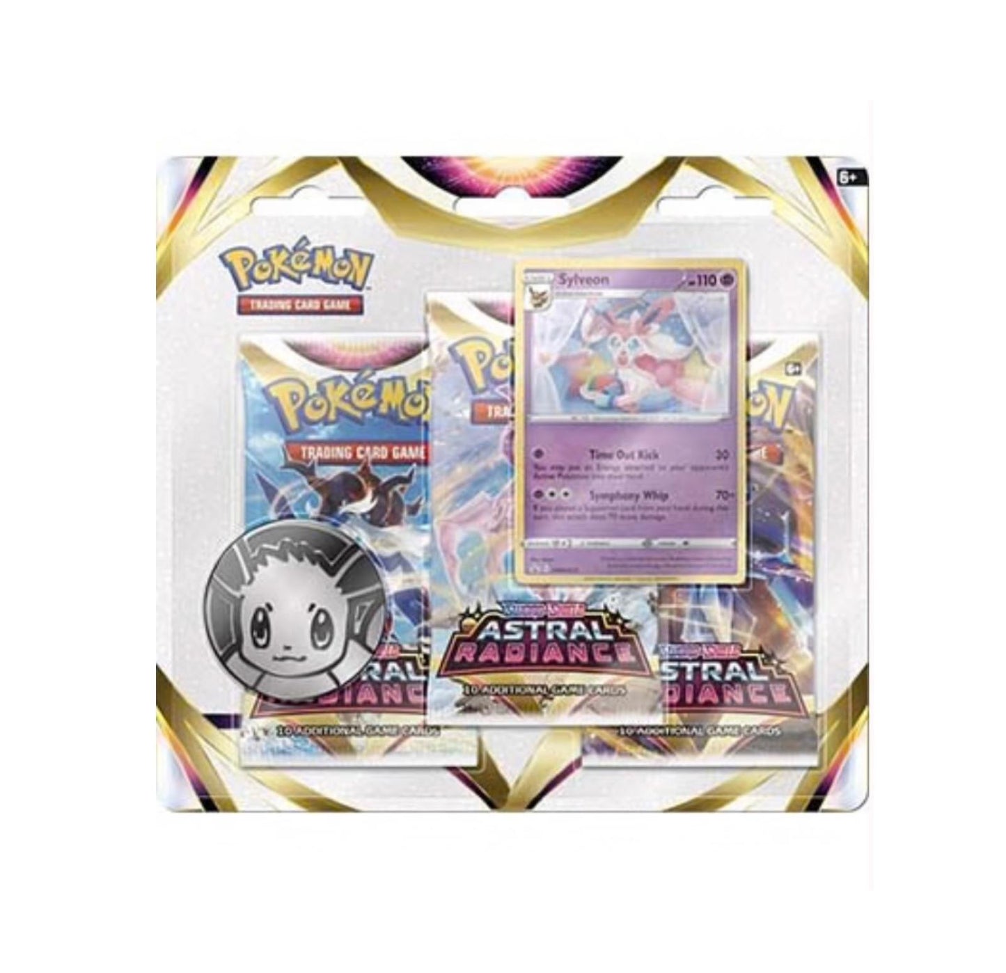 Pokémon TCG Astral Radiance  Sylveon Promo 3 Pack Blister