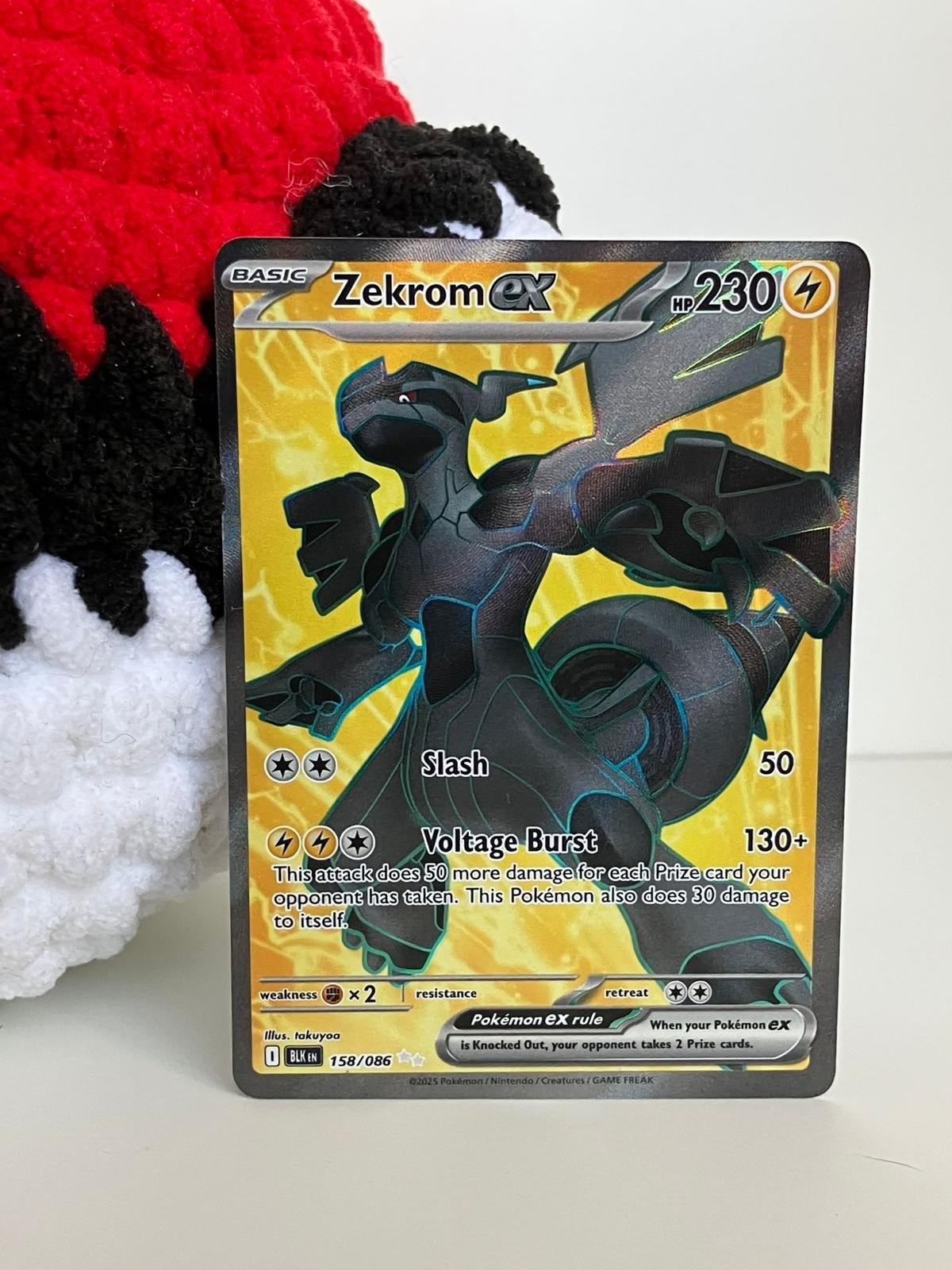 #158 Zekrom EX  2025 Black Bolt