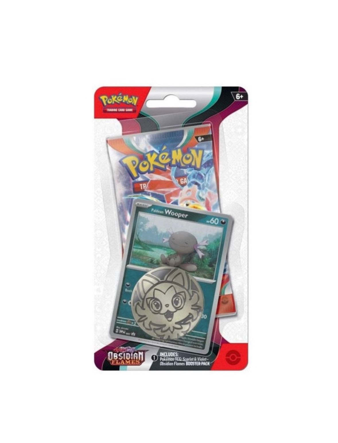 Pokémon TCG Obsidian Flame Checklane Blister – Paldean Wooper – New & Sealed
