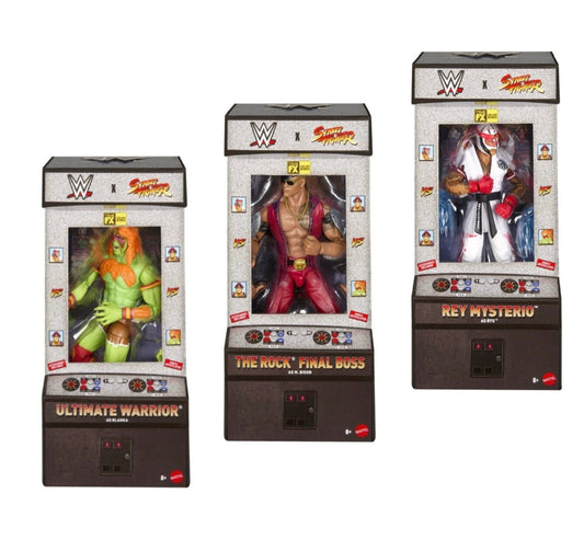 WWE Elite Collection Series X Street Fighter Figure Series 1 SET