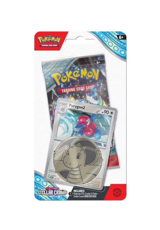 Pokémon TCG Stellar Crown - Checklane Blister (Porygon2)