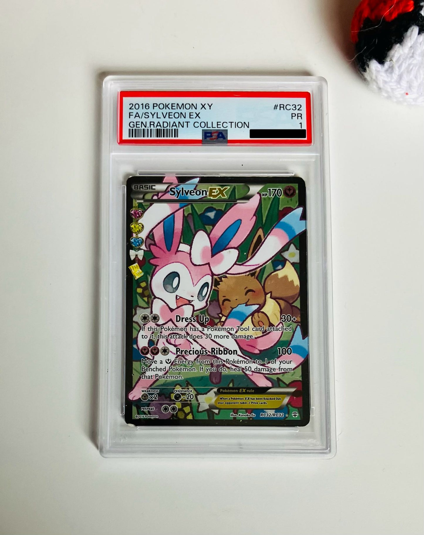 PSA 1 Sylveon Ex #RC32 Pokemon 2016