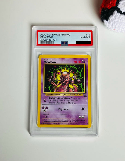 PSA 8 Mewtwo #014 Pokemon 2000 (WOTC) Black Star Promo
