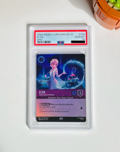 PSA 10 ELSA EPIC #208 Disney Lorcana EN10 2025