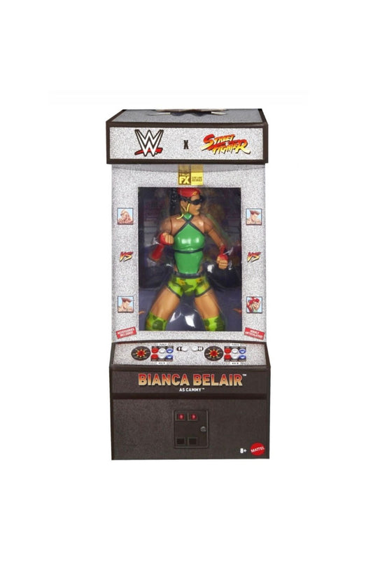 WWE Elite Collection Series X Street Fighter Figure Bianca Belair as Cammy