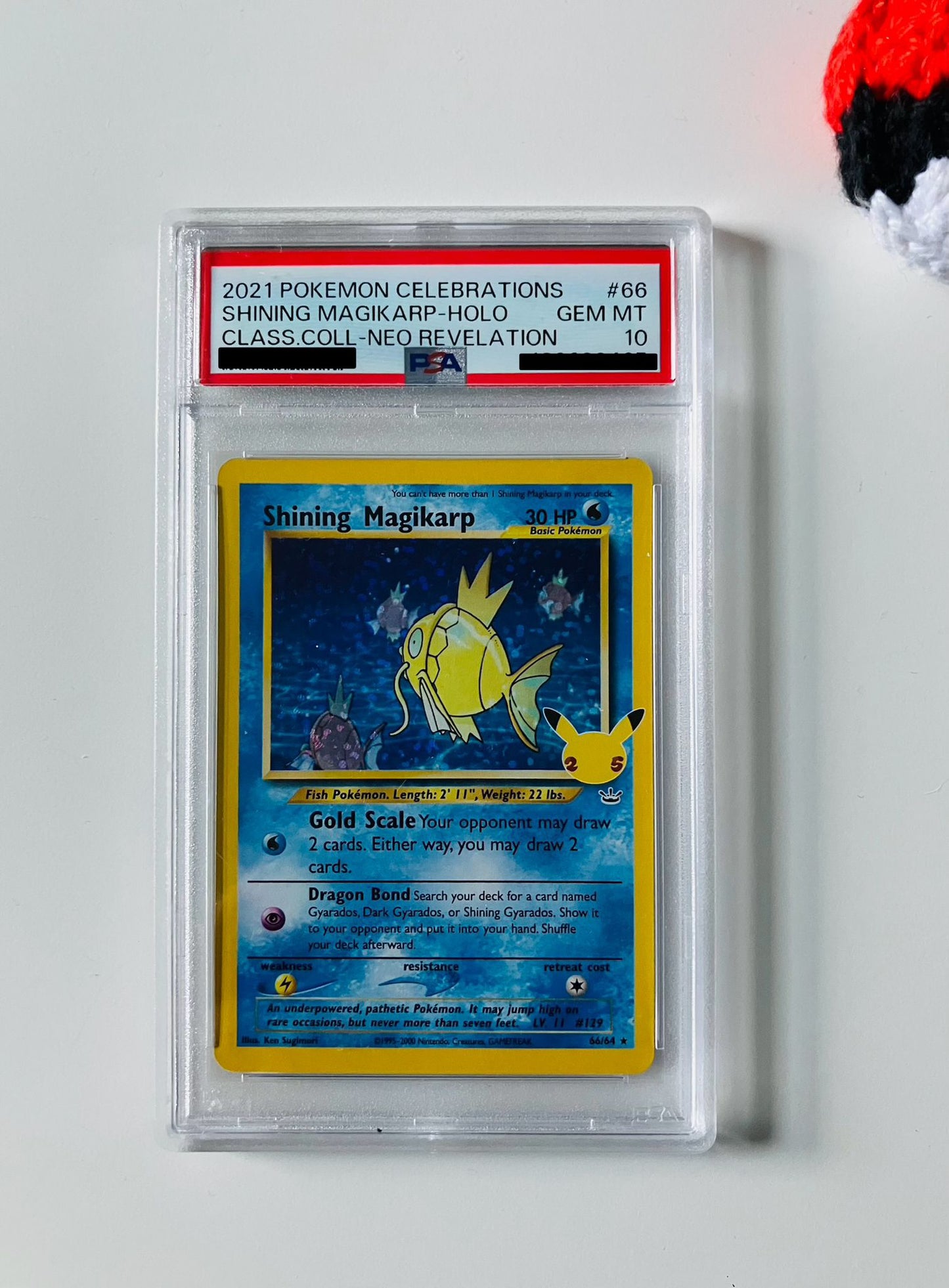 PSA 10 Shining Magikarp #66 Pokemon 2021 Celebrations