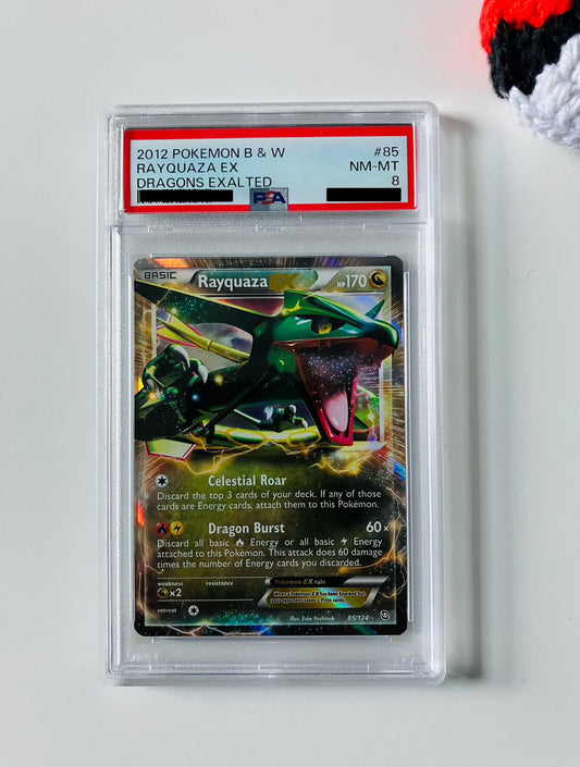 PSA 8  Rayquaza Ex #85 Pokemon 2012 Dragons Exalted