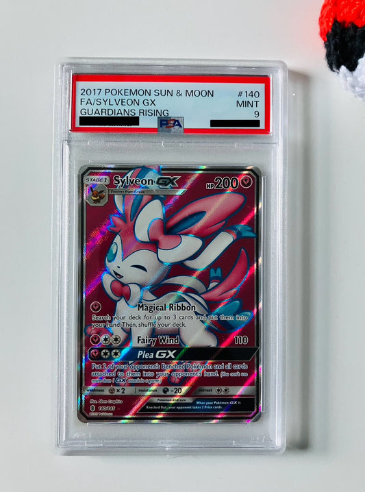 PSA 9 Sylveon Gx #140 Pokemon 2017 Guardians Rising