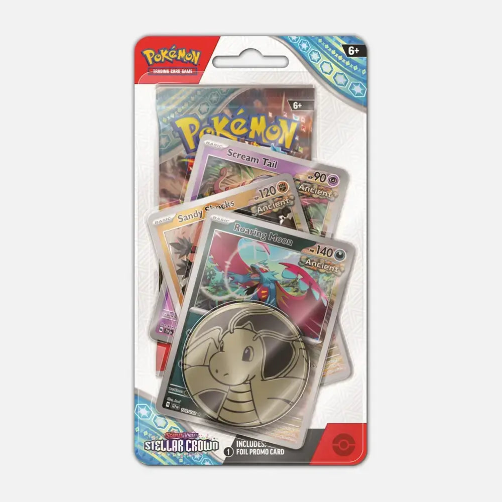 Pokémon TCG Stellar Crown - Checklane Blister (Roaring Moon)